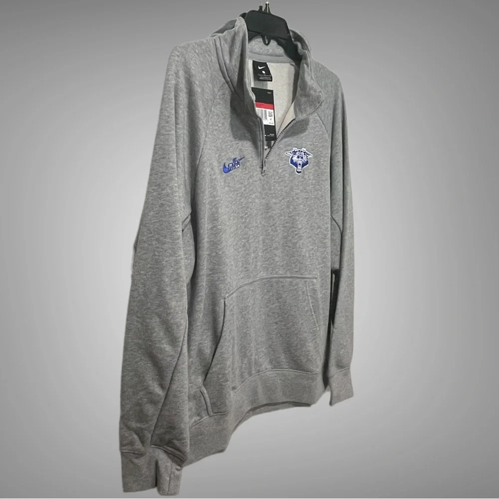 NIKE Unisex Vintage Kentucky Wildcats Panthers College Logo 1/4 Zip Sweatshirt - Picture 4 of 5